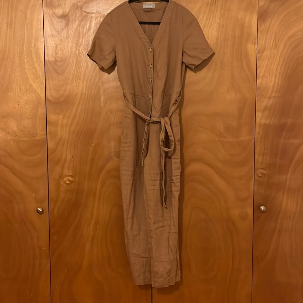 Everlane Linen Short-Sleeve Jumpsuit